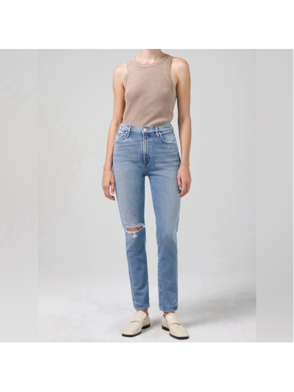 Citizens of Humanity jeans Olivia High Rise Slim Santorini luxury coastal sz 25